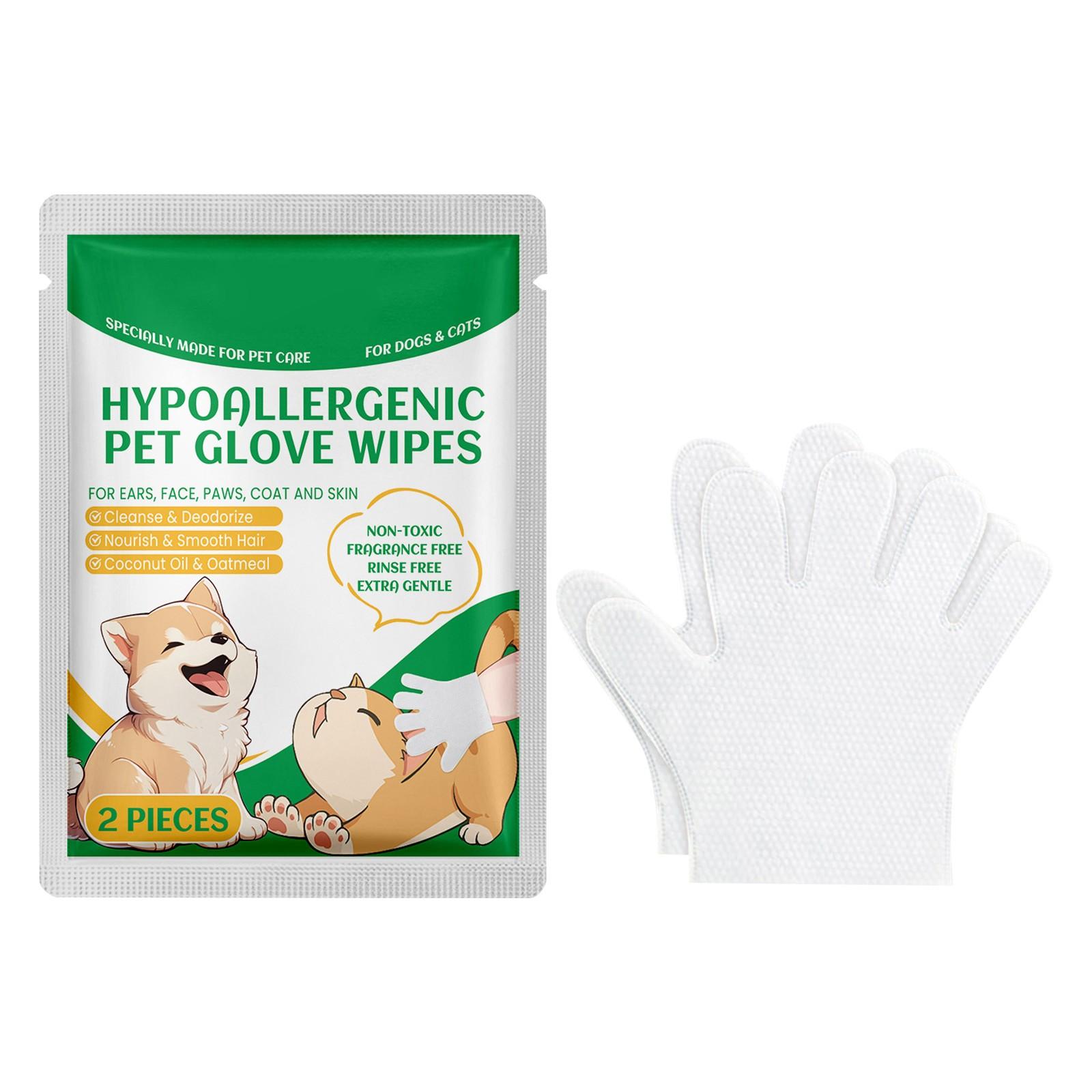 

2 шт. чистящие салфетки для собак, перчатки, чистящие и оральные салфетки для кошек, чистящие перчатки, салфетки - уменьшают зубной налет, освежают дыхание, также можно использовать One Size