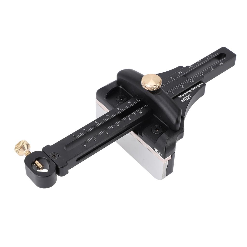 Woodworking Scriber Aluminium Alloy Multifunctional Marking Line Ruler T Type Positioning Scribing Line Drawer for