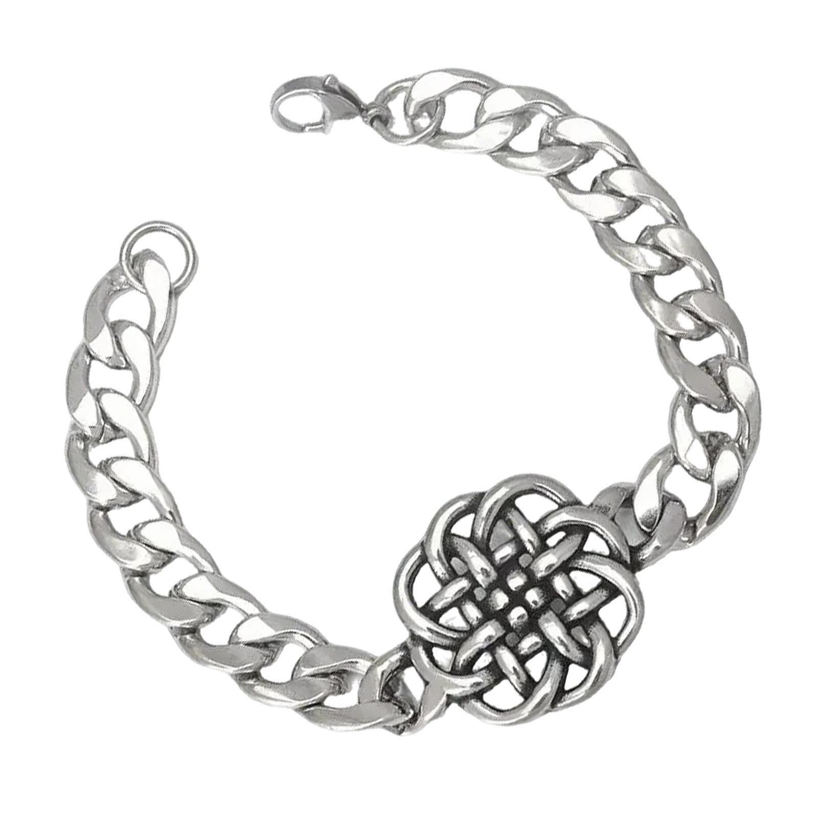 

Stainless Steel Amulet Bracelet Jewelry Elegant Irish Knot Chain Bracelet Stylish Wrist Chain Perfect for Men and Women 21