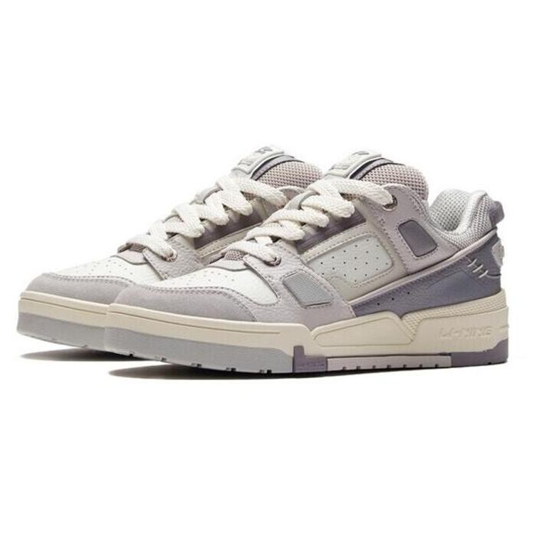 Li Ning Journey Synthetic Leather Slip Resistant, Abrasion Resistant, Lightweight Low Top Skateboard Shoes Men's AGCR297-6