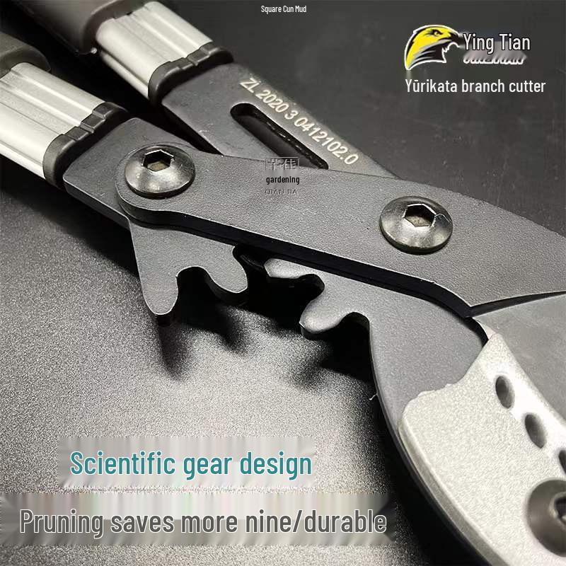 Black Fox Telescopic High Leverage Pruner for Cutting Thick Branches and Fruit Trees