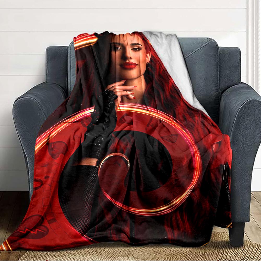 1pc Descendants The Rise of Red1 Blanket, Gift, for Men and Women, Soft Blanket, Good for Sofa Bed Couch Travel, Lightweight Flannel Blanket