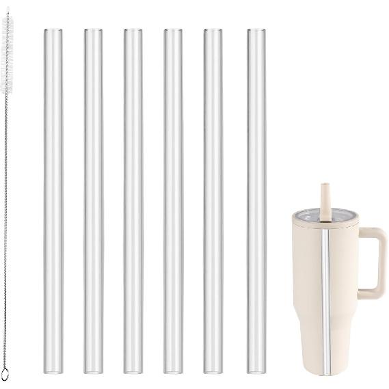 Replacement Straws Compatible with HydroJug, Straws Designed for HydroJug 32 oz with Flip Straw,Straw Replacement Compatible with Hydrojug, 6 Pieces