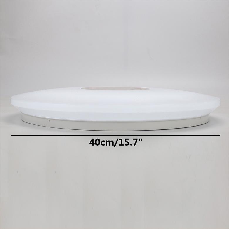 Lampada da soffitto a LED intelligente moderna WiFi da 40 cm e 500 W, app RGB, Bluetooth, musica, luce per la casa con telecomando