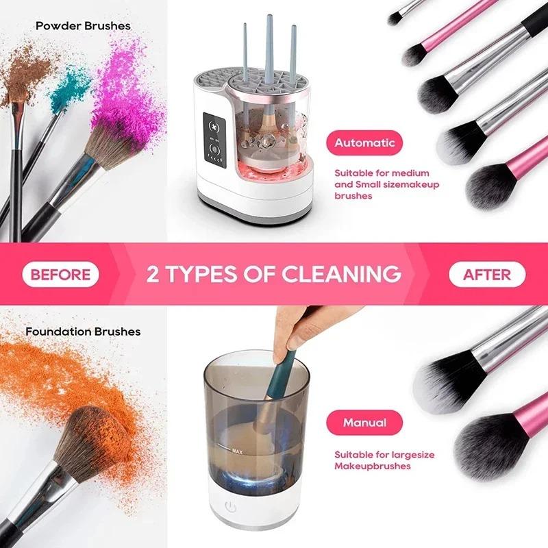 Electric Makeup Brush Cleaning Machine Beauty Tool Accessories USB Charging Makeup Brush Cleaning And Dryer Valentine's Day Gift