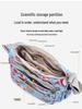 Printed Nylon Mom Bag - Oxford Cloth, Single Shoulder/Crossbody, Casual Lightweight Canvas Bag for Women