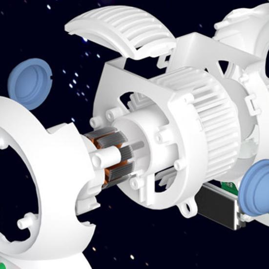 Mini Portable Fan Without Vane Cartoon Astronaut Shape Handheld Fan Cute Spaceman Personal Desk Fan Summer Rechargeable 2 Speed Cooling Fan for Travel