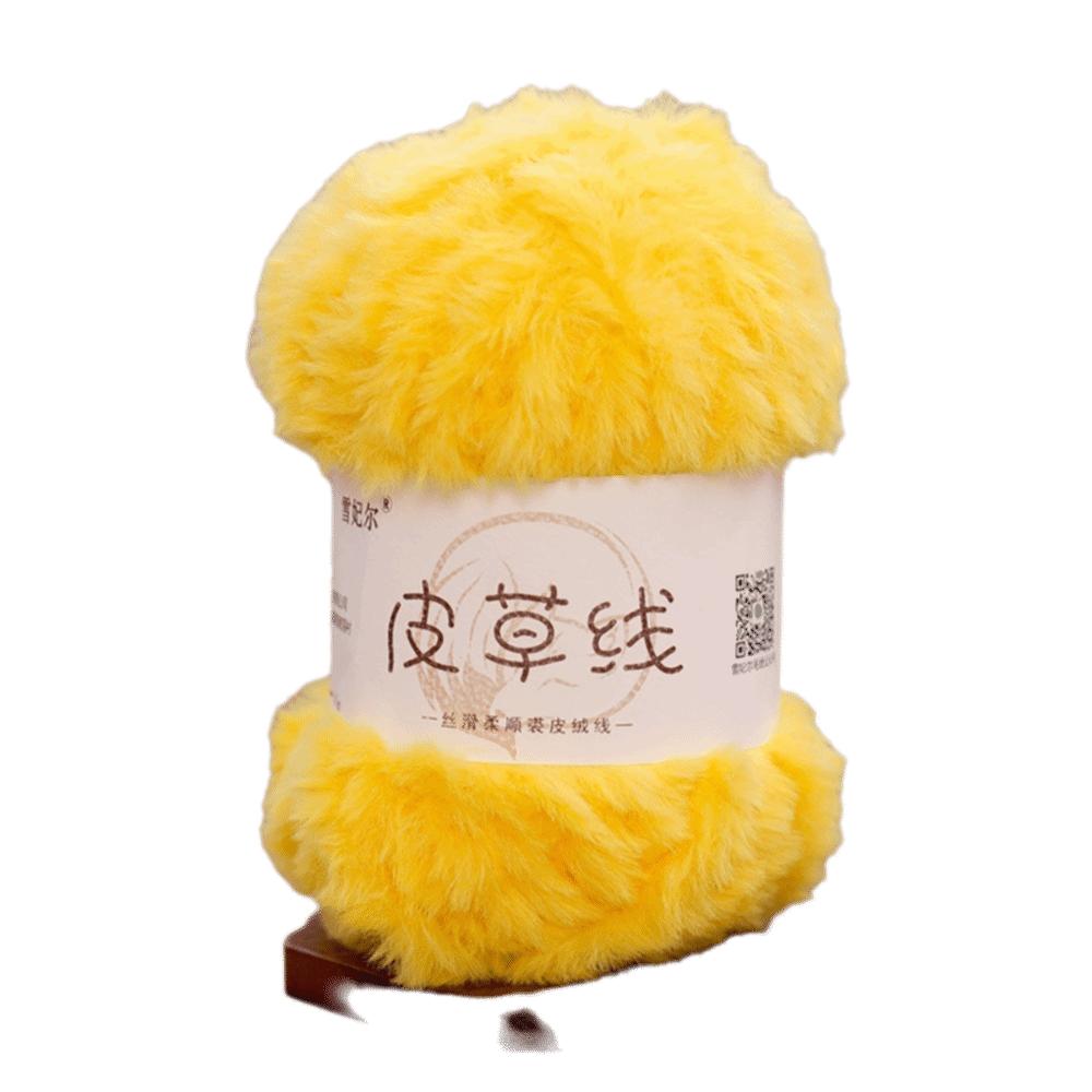 Long Plush Faux Fur Yarn Thickness Knitting Yarn Thread New Fluffy Mink Yarn  DIY Crocheting Hat
