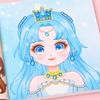 Kreative neue Puzzle-Sticker Wiederverwendbare Cartoon-Prinzessin Gesichtsbildungs-Sticker für Bastelarbeiten Kostüm-Sticker Spielzeug Kinder Mädchen Geschenk