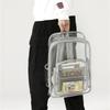 Streetwear Pvc Transparent Backpack With Large Capacity For Men Women Daily Use