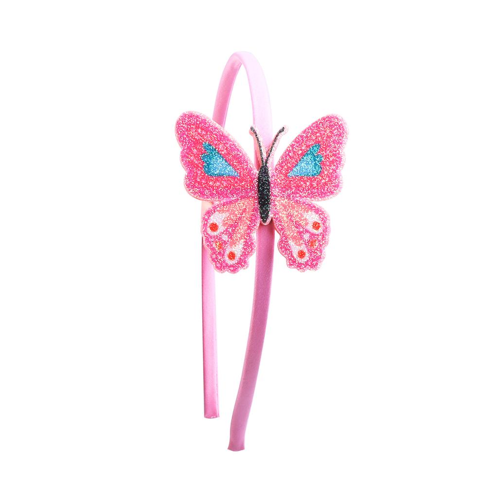 1Pcs Children Cute Butterfly Cartoon Hairbands Headwears Girls Lovely Hair Hoop Sequin Headbands Kids Hair Accessories