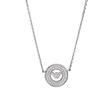 Emporio Armani Ferris Wheel Circular Ring Eagle Logo Zircon Necklace Women necklace Silver EG3585040