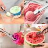 1pc Stainless Steel Trigger Ice Cream Scoop, Easy Release Ice Cream Scooper for Cookie Dough, Melon Ball YMY