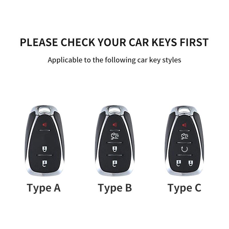 Für Chevrolet Chevy Camaro Cruze Malibu XL Sonic Volt Tracker Spark Bolt Trax Equinox Traverse Leder Auto Schlüsselhülle Abdeckung Schale