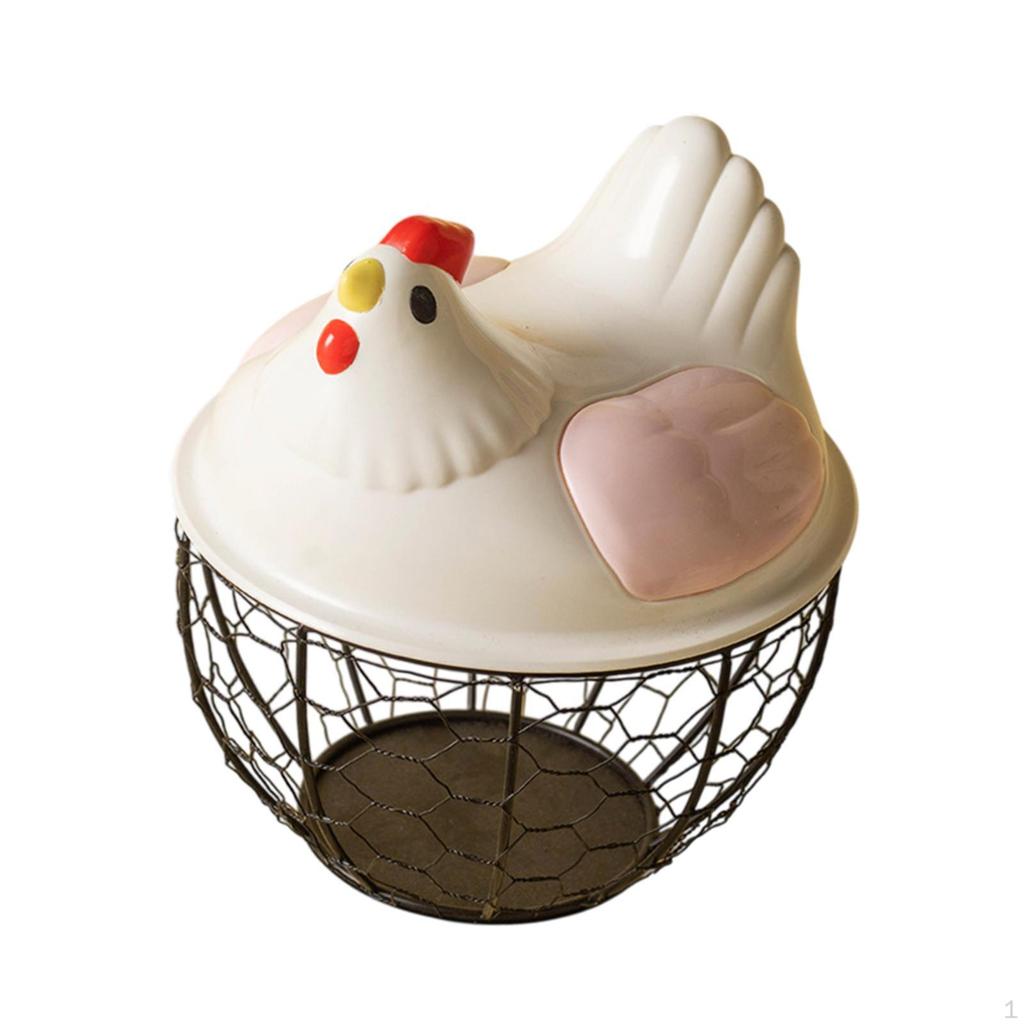 Chicken Egg Basket Countertop Collecting Holder Fresh for Kitchen