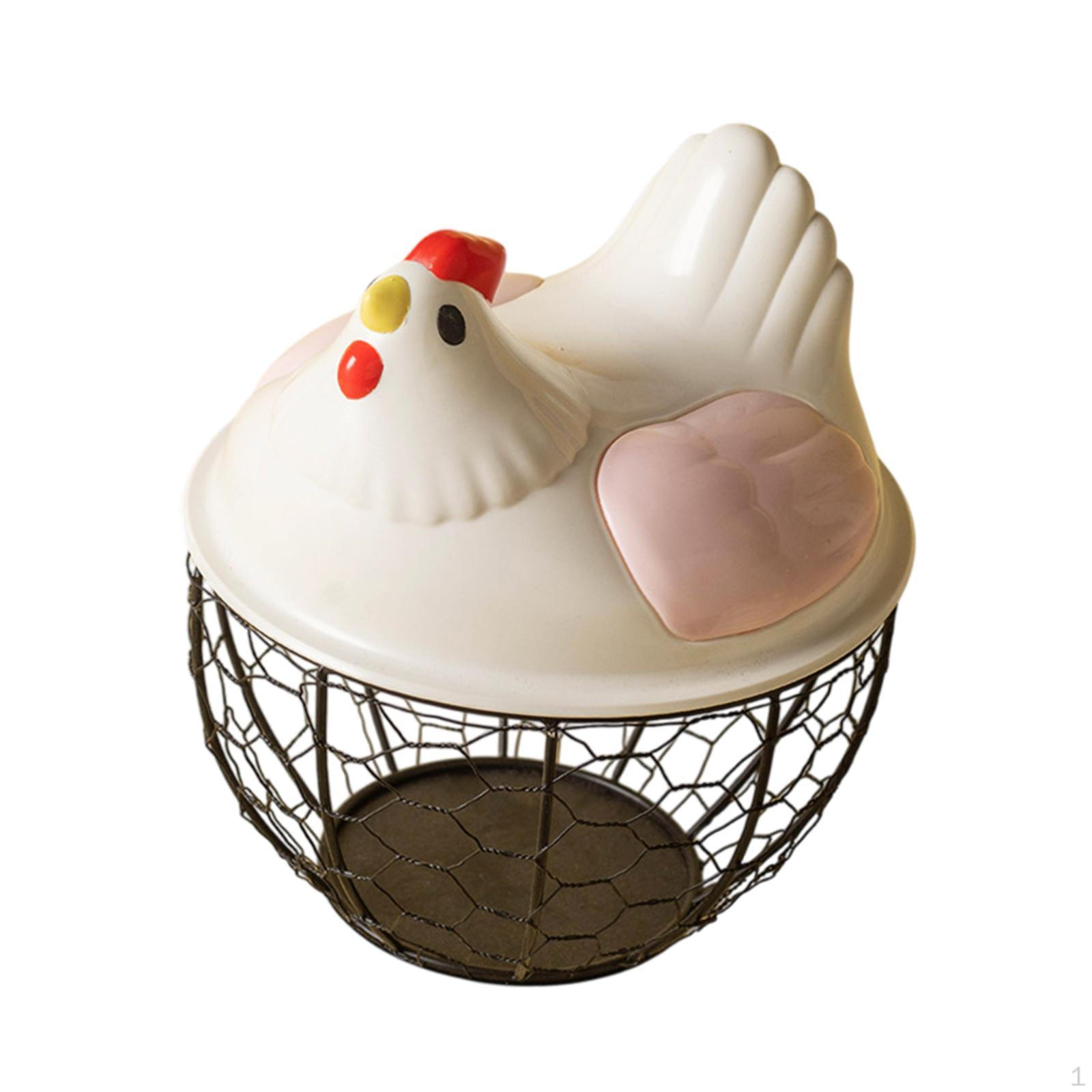 Корзина для куриных яиц Настольная Подставка для сбора Свежая для кухни Pink Black Grid