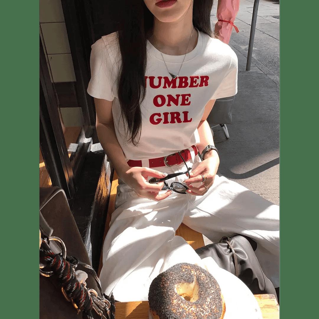 Women s Summer Slimming White Printed Short Sleeve T-shirt Large белый