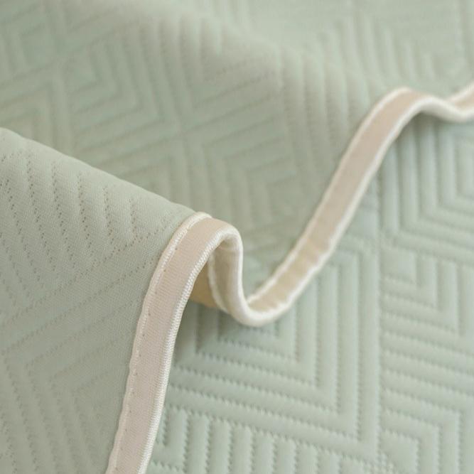 Summer Cool Doudou Ice Silk Special-shaped Sofa Cushion Mat Cushion Fixed Non-slip New Straight Row Sofa Cover