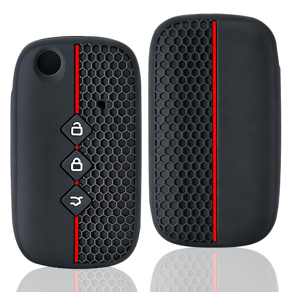 Silicone Key Protect Case Cover Keychain For Baojun 510 730 360 560 Rs-5 530 630 For Wuling Hongguang S Car Styling Accessories