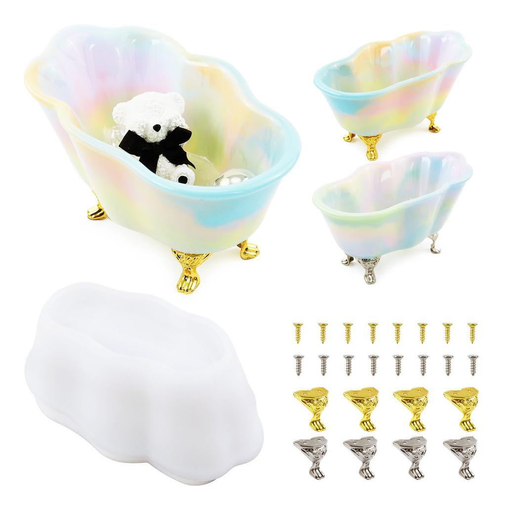 Soap Dish Tray Resin Mold Handmade Soap Box Silicone Mold Casting Epoxy Rings Dish Holders DIY Craft Jewelry Making