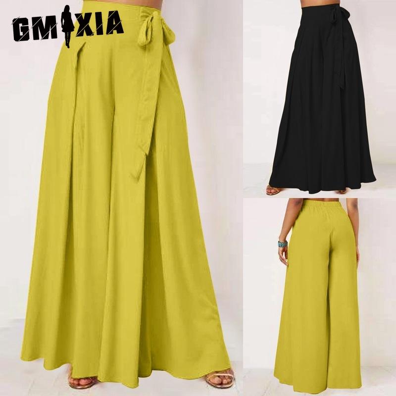 

GMXIA Женские модные повседневные брюки и капри с однотонным принтом S чёрный