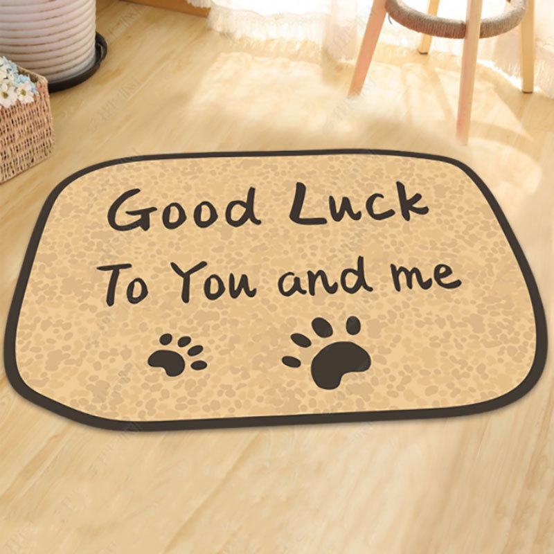 

Роскошный коврик из льна с мультяшным принтом, нескользящий, хорошо впитывающий влагу, для гостиной, спальни или ванной комнаты 80x120 cm