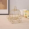 Hollow Pumpkin Carriage Centerpiece Candy Holder  For Party Halloween Christmas Decoration