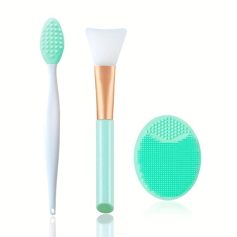 

[Набор из 3 мягких силиконовых щеточек для носа]- Очищение лица, удаление черных точек, отшелушивающая щетка для лица, инструмент для ухода за лицом, делает кожу более гладкой