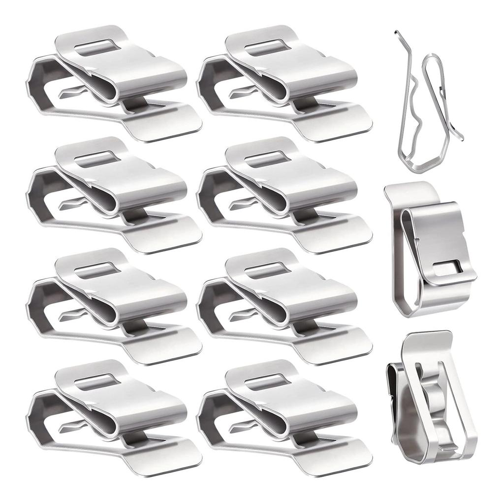 50Pcs Solar Panel Wire Clamp Stainless Steel Cable Clamp Replacement Solar Cable Fastener Organizers Easy Installation
