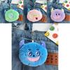 Adorable Furry Monster Coin Purse Plush Wallet Cute Cartoon Girl Heart Pouch