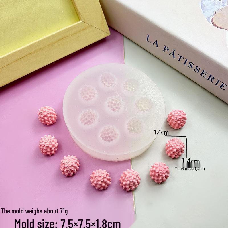 3D Berry Squeeze Mold for Cake & Soap Decorations