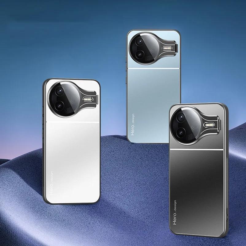 For POCO F7 Ultra Metal Lens Camera Holder Cover for Xiaomi POCO F7 Pro F7ultra Shockproof Matte Kickstand Protection Back Case