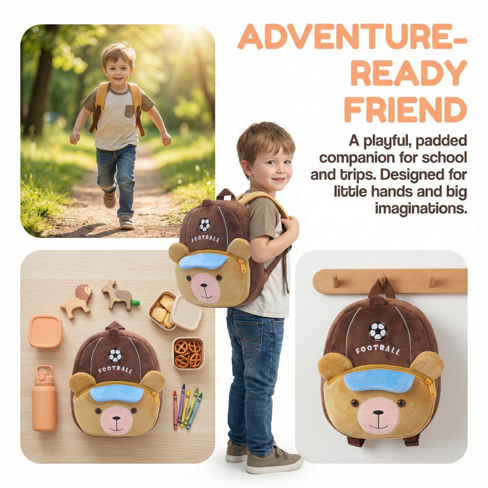 Cartoon Animal Plush Backpack Plush Cute Kids Backpack Funny Kindergarten Backpack School Use