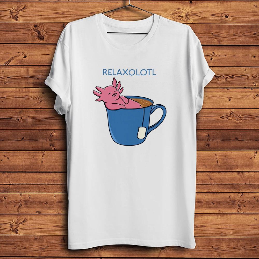 

Relax Mystical Axolotl Meditating Funny T ShirtUnisex Casual Short Sleeve TShirtUnisex Novelty Streetwear TeeBreathable Print S