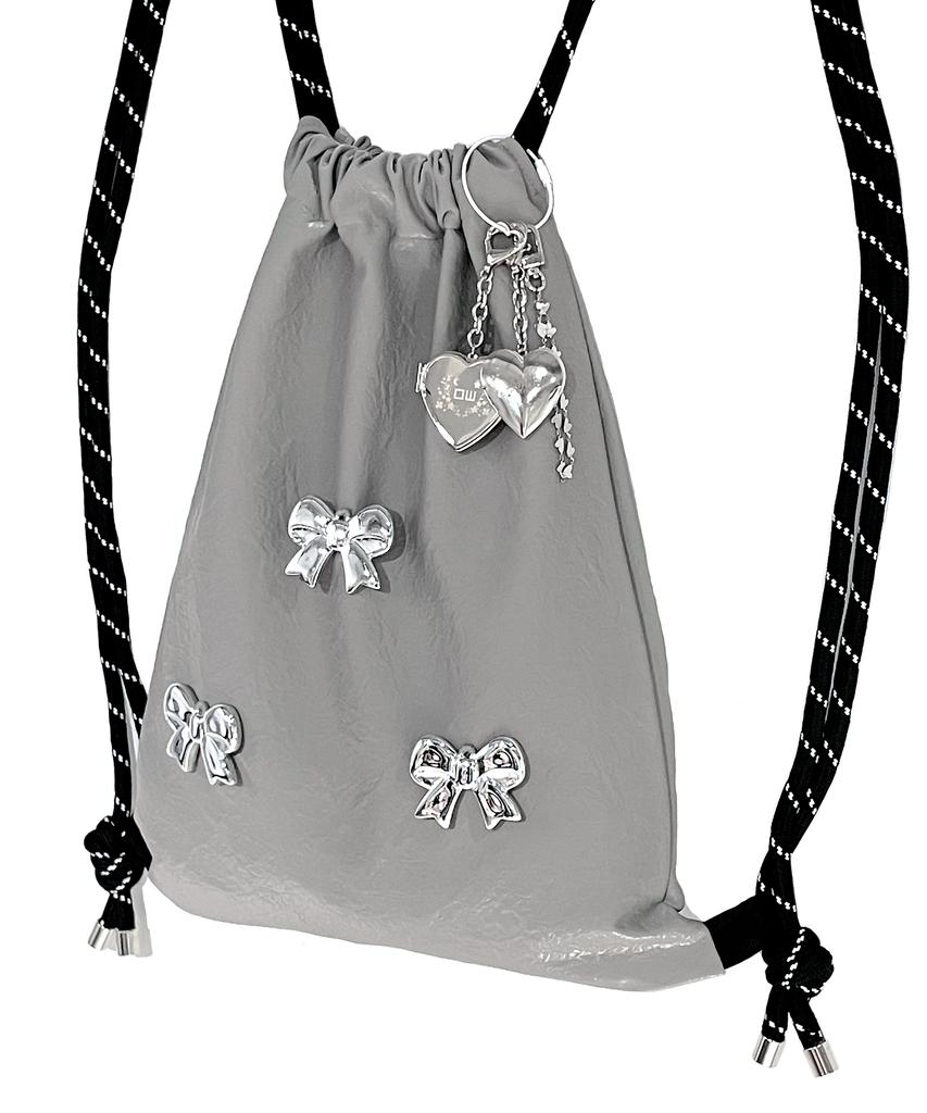 Other-Worldly Silver Ribbon Gym Sack [Grey]