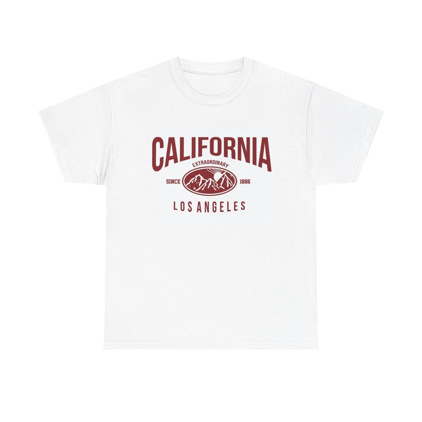 Мужские и женские футболки с графическим принтом California XS