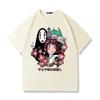 Japanese Anime Spirited Away 100% Cotton Short Sleeve T-shirt Men's and Women's Summer Fashion Brand Short Sleeve Clothes