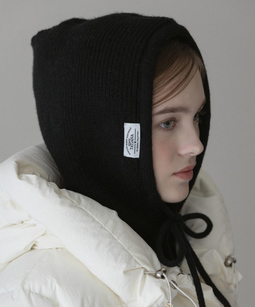 Tatiana Plain Knit Hoodie Balaclava Ba8021 5 Colors