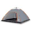 Camping Tent - vidaXL - 5 Persons - Waterproof - Quick Release System - Grey and Orange