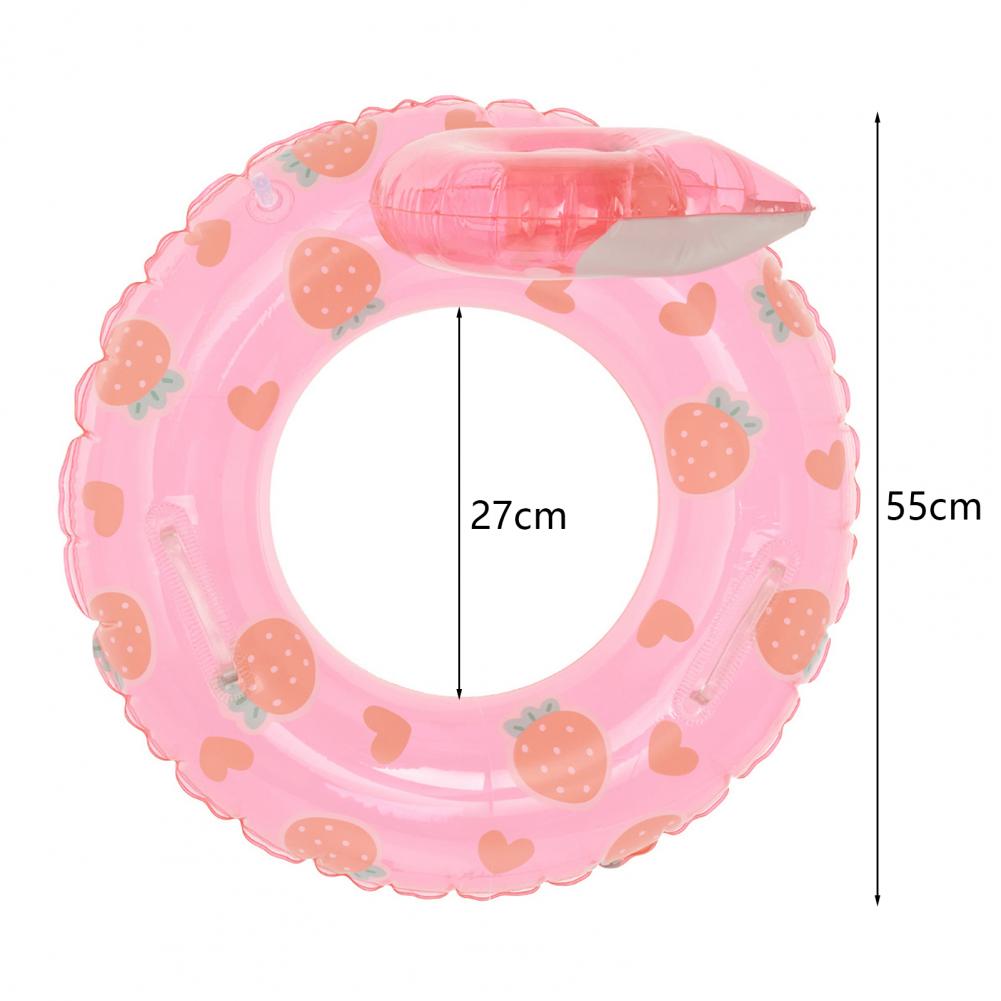 Nadmuchiwany pierścień do pływania dla niemowląt Ananas Truskawka Uroczy nadrukowany pierścień pod pachami PVC Letni basen dla dzieci Pływający pływak Wodna zabawka