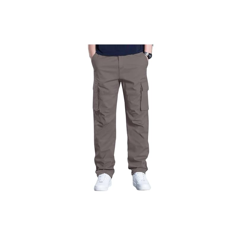 Pantaloni Cargo Leriya Fashion Larghi e Comodi da Uomo (LF-TP-1064_Grigio_M)