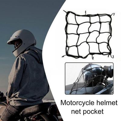 Fahrrad Hinten Rahmen Mesh Abdeckung Fahrrad Gepäck Abdeckung Gummi Motorrad Net Elastische Gepäck Helm Band Tasche Net Mesh O6B7
