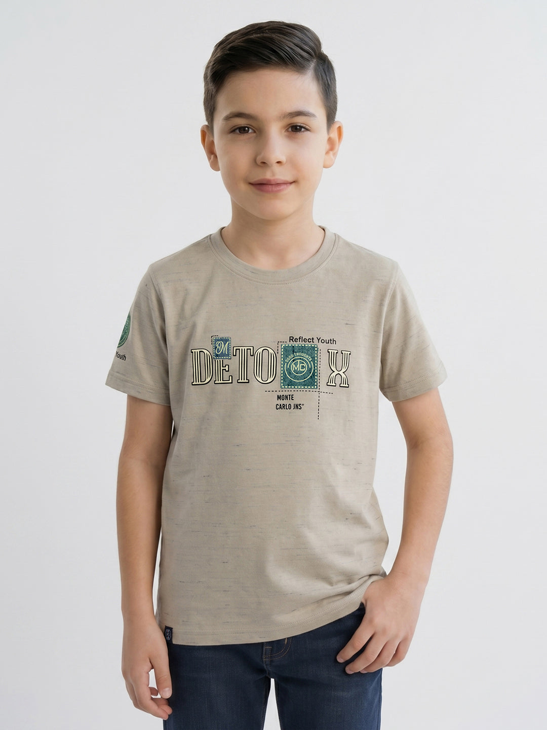 Monte Carlo Boy Regular Fit Beige Tshirt 4-5 Years бежевый