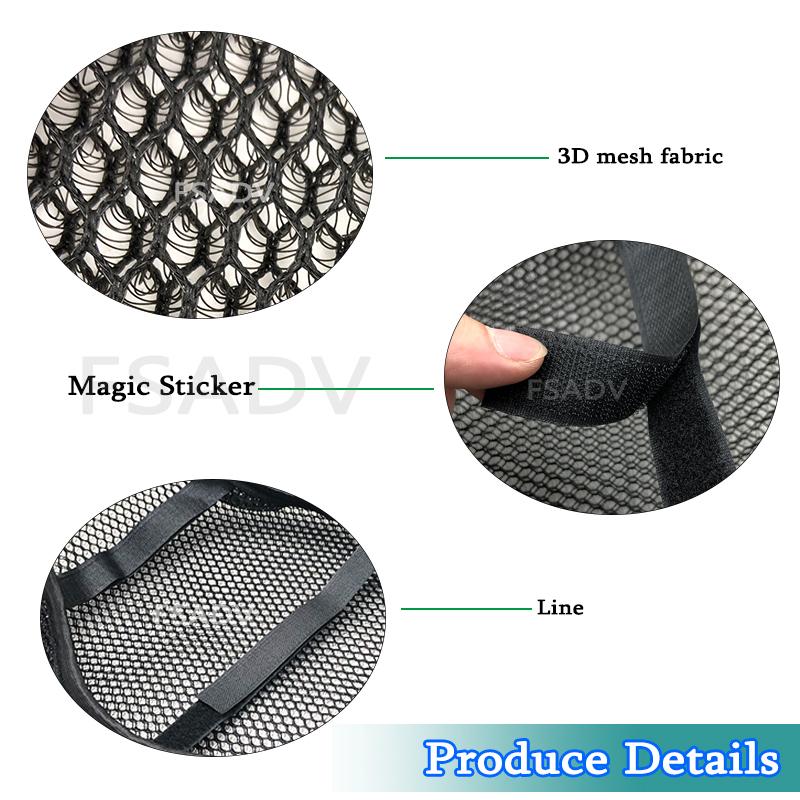 Motorcycle Cushion Seat Cover For BMW R1200GS R 1200 GS ADV Adventure R1250GS R1250 GS 2014-2023 Mesh Fabric Saddle Seat Cover