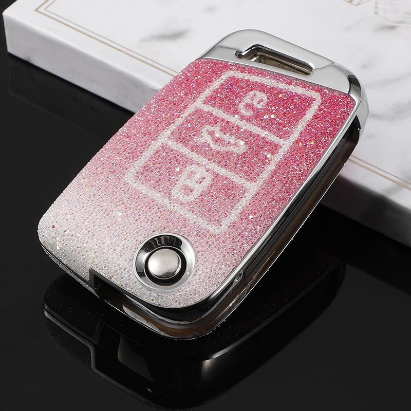 

Чехол для ключей Volkswagen для Sagitar, Tiguan, Bora, POLO, Lamando, Passat, Lavida, Tayron X - Прочная автомобильная сумка с пряжкой