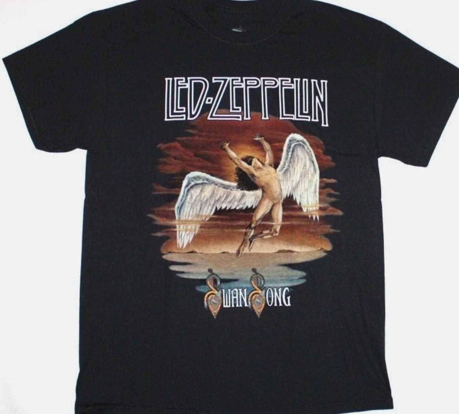 LED ZEPPELIN SWAN SONG JIMMY PAGE unisex All size shirt L