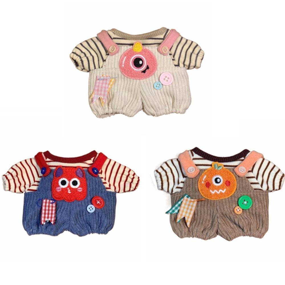1 Set Striped Shirt 20cm Cotton Doll Clothes Rompers No Attribute Doll Clothes  20cm Cotton Doll