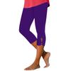 Women's Fashion Summer Color Hollow Out Yoga Library 7 Points Leggings
