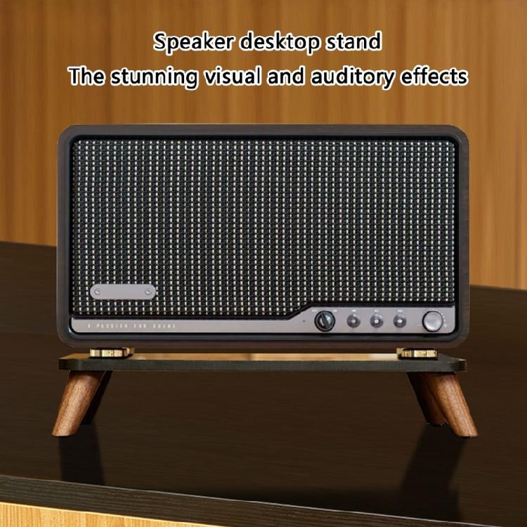 Small Speaker Platform Wood Acrylic Universal Wooden Speaker Mount Multiple Purpose Sound Holder for Device M330