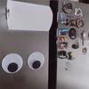 Movable Dolls Eyeball Scrapbook DIY Cute Refrigerator Door Sticker Eyeball Fridge Stickers Decal